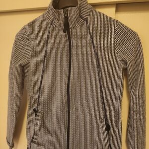 Talbots Black and White Knit Jacket